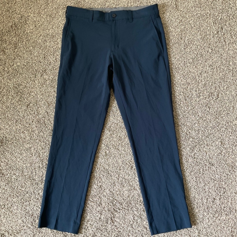Ben Hogan Performance Golf Pants Mens 30x30 Navy Blue Stretch Flat Front Casual